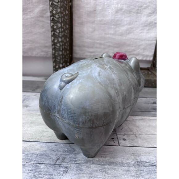 Vintage 1950s Whelen Tipping Hat Piggy Bank Celluloid Plastic Drug Store Rare - Picture 2 of 12